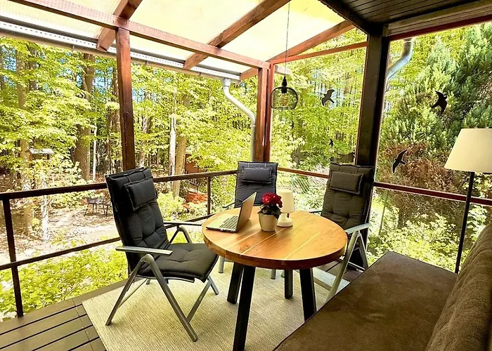 Blockhuette Im Wald In Der Eifel 度假居