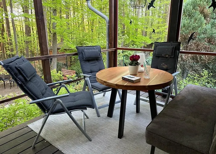 Blockhuette Im Wald In Der Eifel 度假居